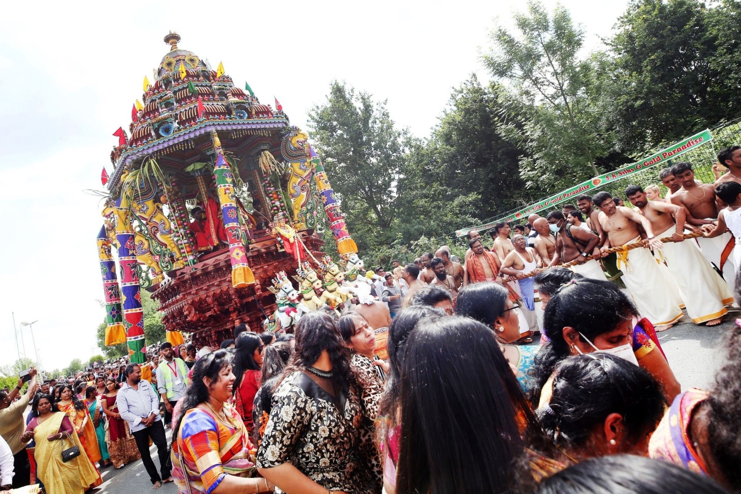 Große Hindu-Prozession in Hamm.
