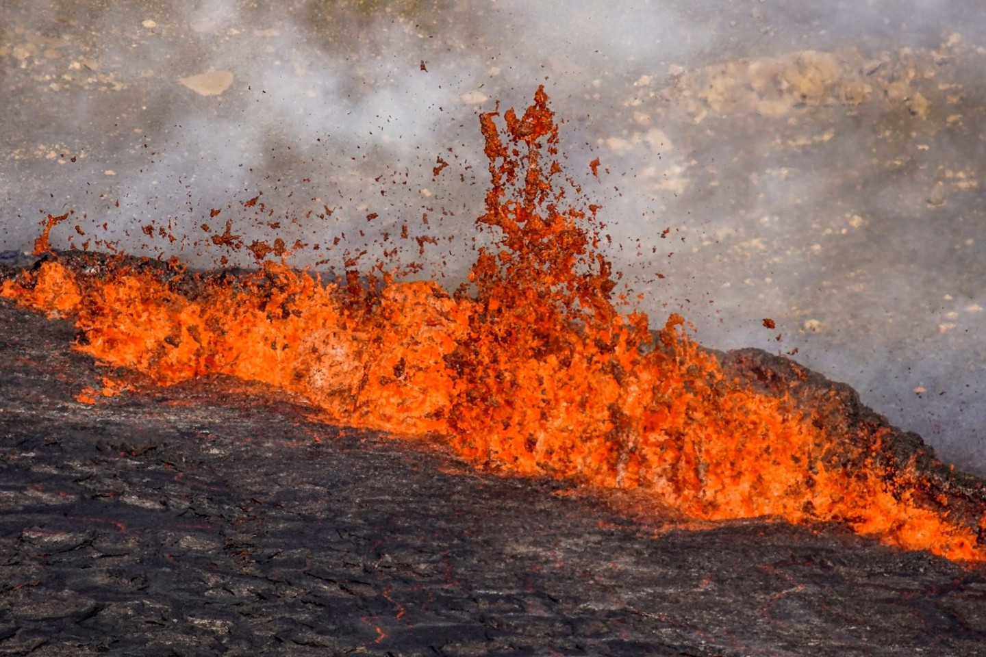 Das Land der Naturgewalten: In Island gab es einen Vulkanausbruch.