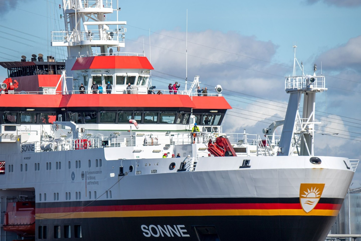 Das Forschungsschiff «Sonne» ist am Freitag in den Südpazifik aufgebrochen.