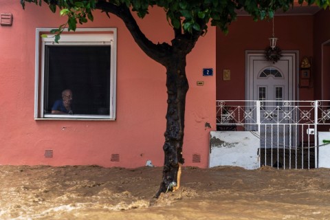 Griechische Stadt Volos nach Unwetter erneut unter Wasser