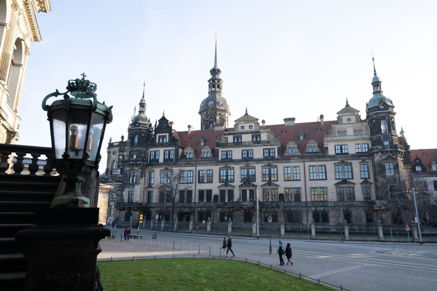 Das Residenzschloss mit dem Grünen Gewölbe in Dresden, Ort eines spektakulären Juwelendiebstahls.