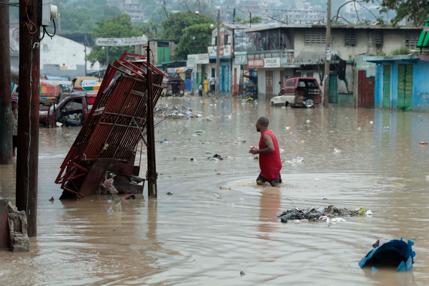 Überflutungen in Port-au-Prince.