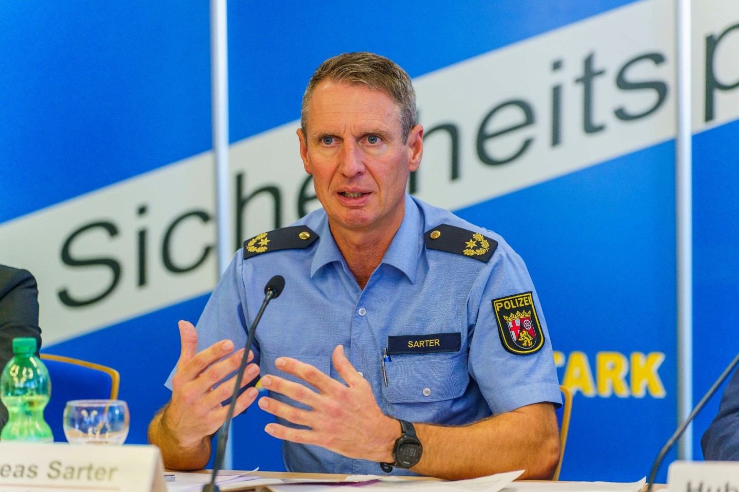 Andreas Sarter, Polizeivizepräsident am Polizeipräsidium Rheinpfalz, auf der Pressekonferenz: «Uns war bekannt, mit welchem Menschen wir zu tun haben.»