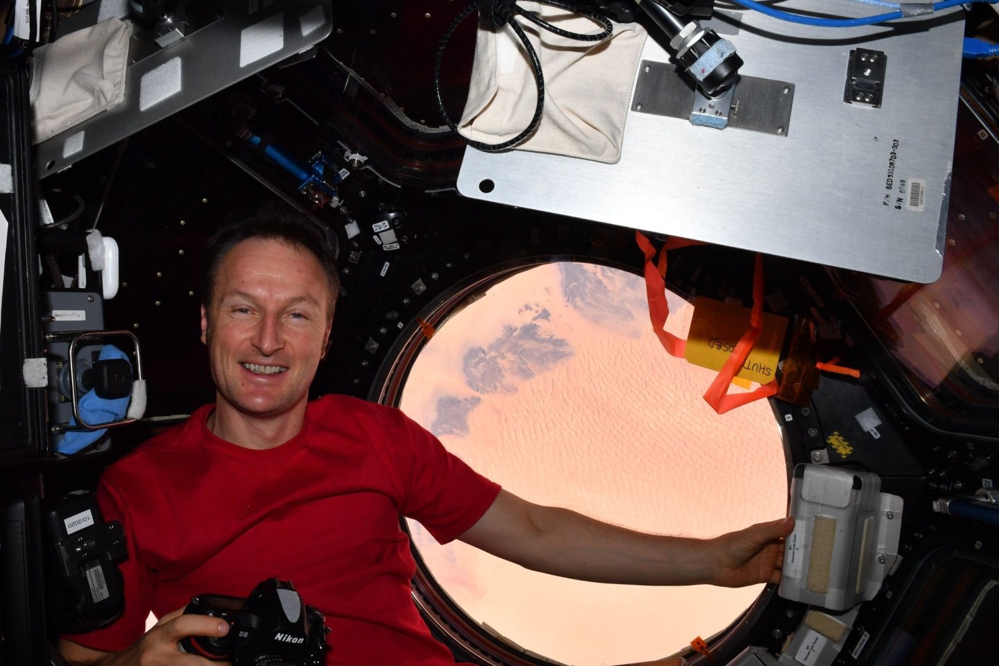 Matthias Mauerer, ESA Astronaut, an Bord der ISS.