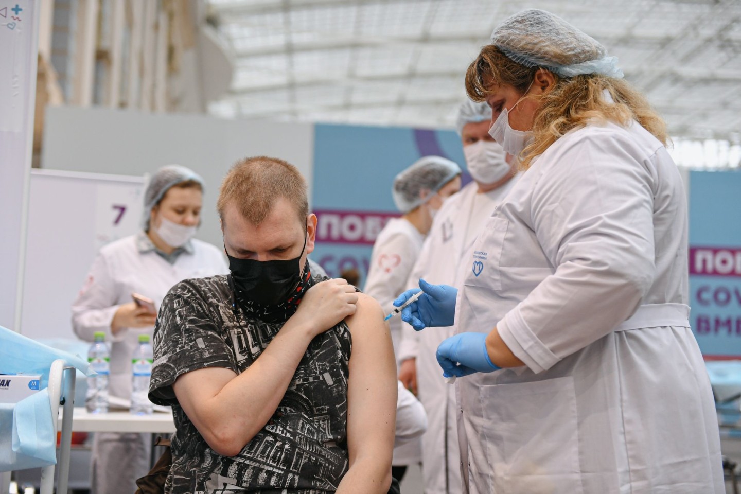 In Russland sind bisher nur 34 Prozent der Bevölkerung gegen das Corona-Virus geimpft.