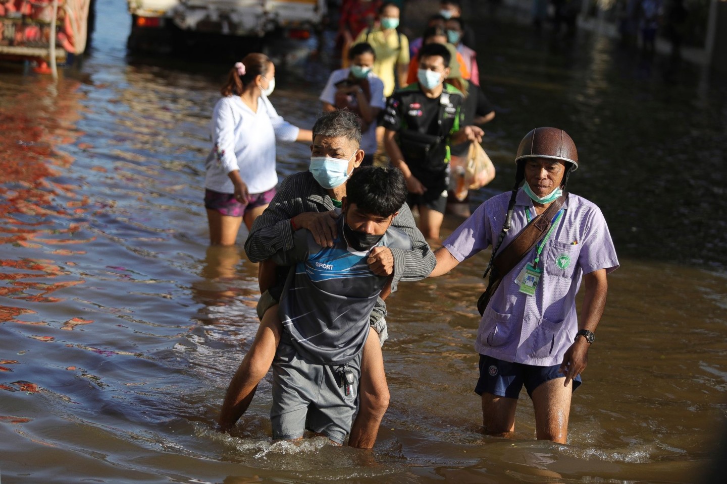 Auch die Provinz Chaiyaphum nordöstlich von Bangkok wurde von Sturzfluten getroffen.