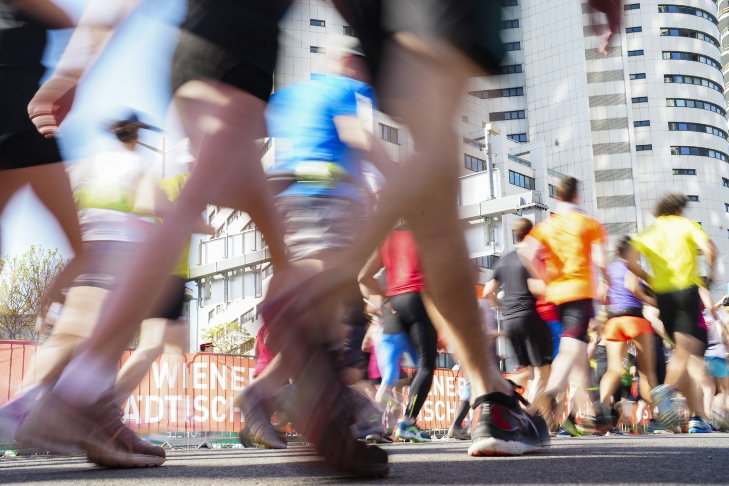 Die Läufer des Wiener Marathons in Aktion.
