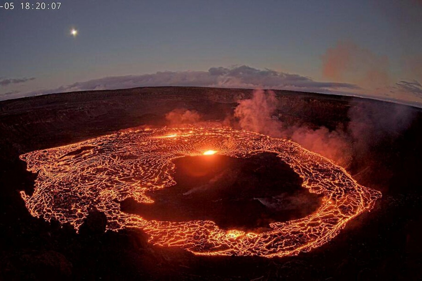 Der Vulkan Kilauea auf Hawaii ist wieder aktiv.